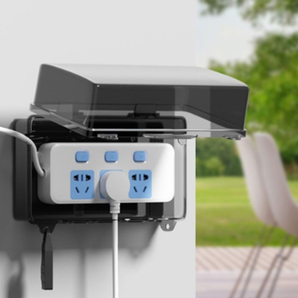 Outdoor Power Outlet Waterproof - Boîte de rangement extérieure en plastique