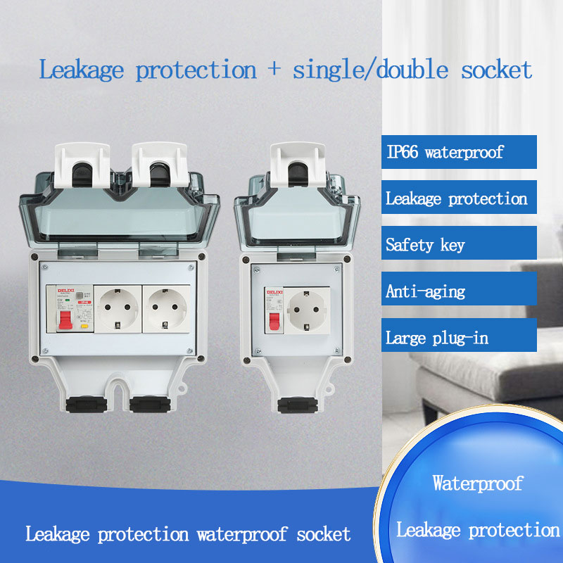 Outdoor Power Outlet Waterproof - Prise extérieure étanche type 86, boîte