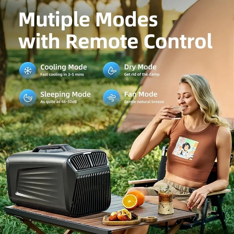 Outdoor Power Garage - Climatiseur portable 5200 BTU pour tente,
