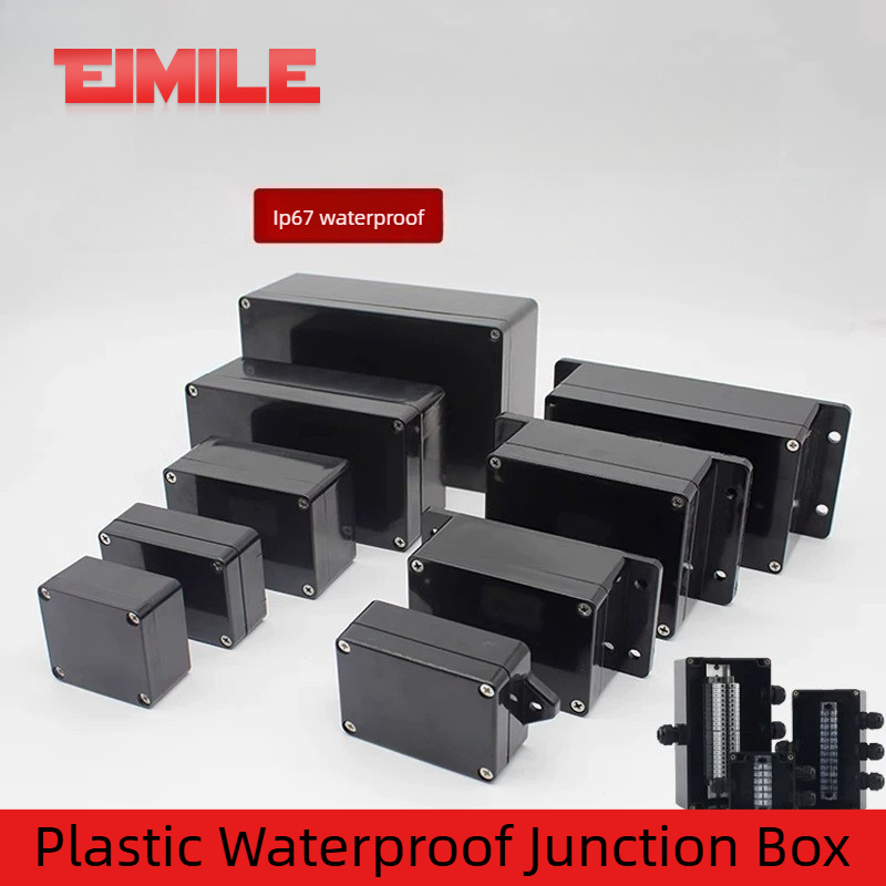 Outdoor Power Supply Box - Boîtier de jonction étanche noir de