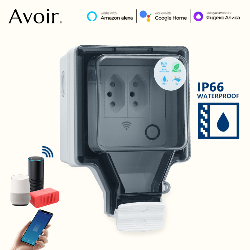 Outdoor Power Outlet Not Working - Avoir-Prise intelligente WiFi Tuya, IP66, extérieur,