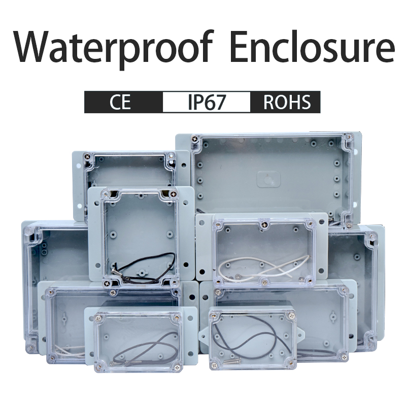 Outdoor Power Supply Box - Boîte transparente en plastique IP67, boîtier