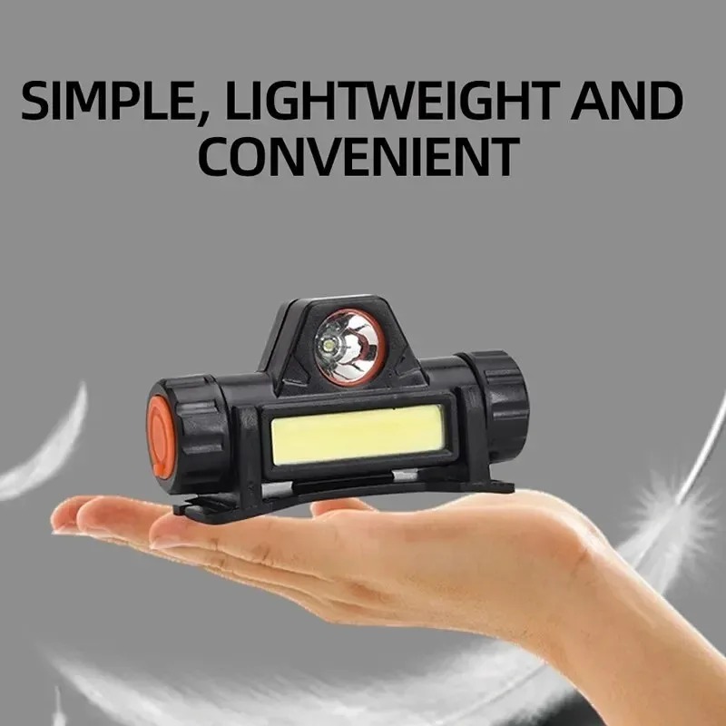 Outdoor Power Head - Lampe frontale puissante à LED rechargeable,