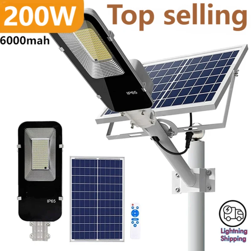 Outdoor Power Garage - 200W lumière solaire puissante lampadaire solaire