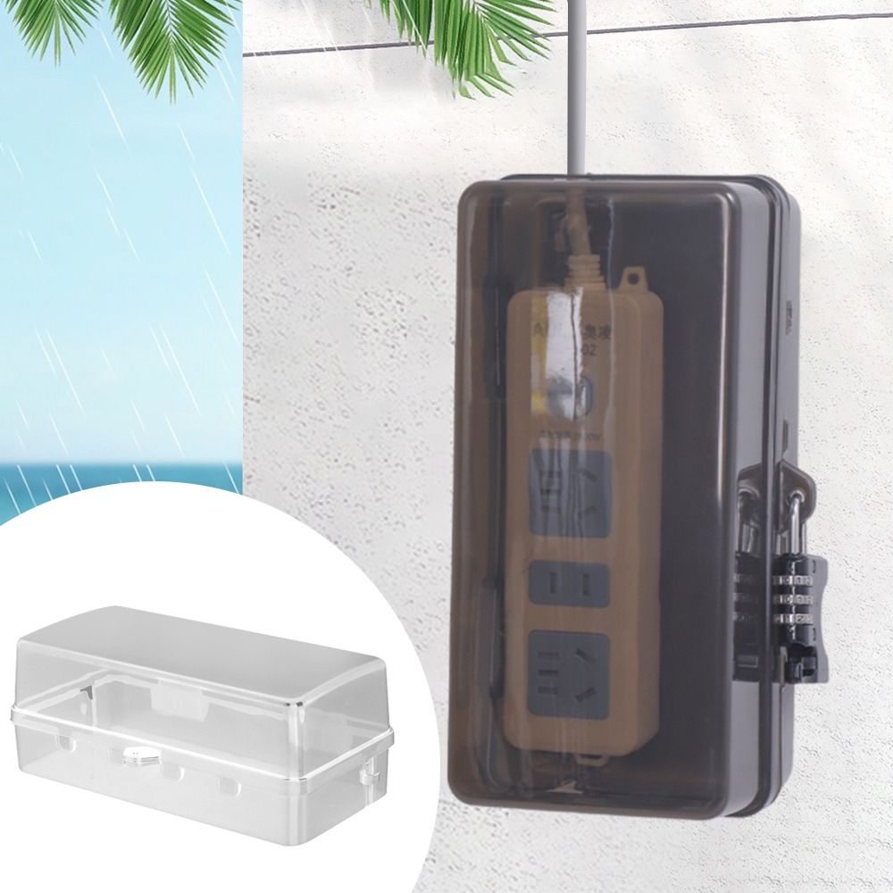 Outdoor Power Outlet Waterproof - Boîte de rangement portable en plastique