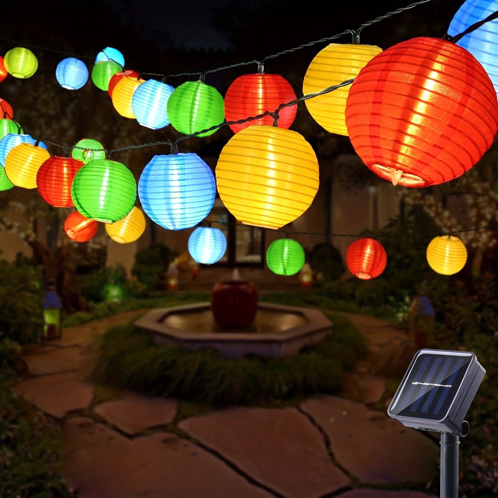 Outdoor Power For Wedding - LED lanterne solaire chaîne lumières guirlande