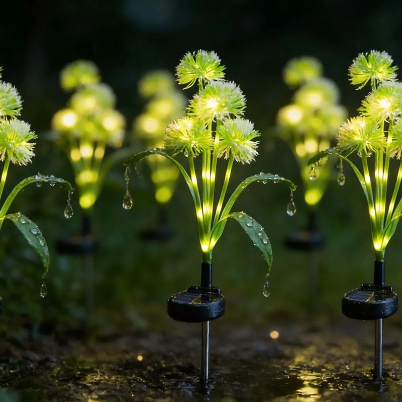 Lampes solaires à 5 têtes en f - Outdoor Yard Power Stake avis et prix