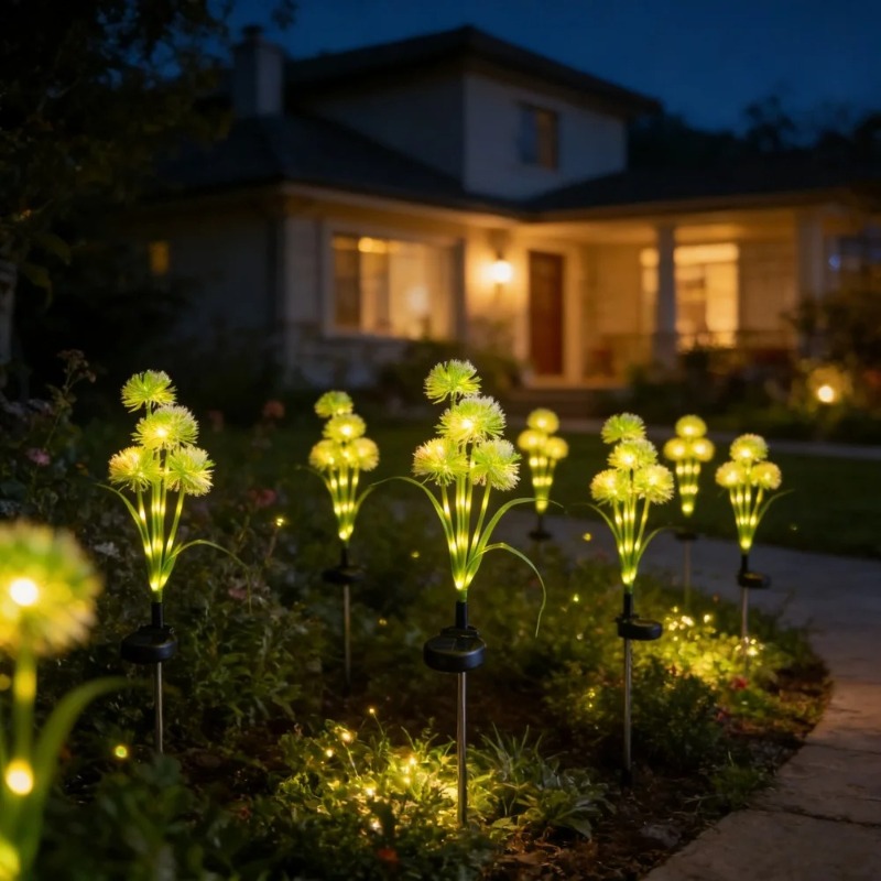 Lampes solaires à 5 têtes en f - Outdoor Yard Power Stake avis et prix