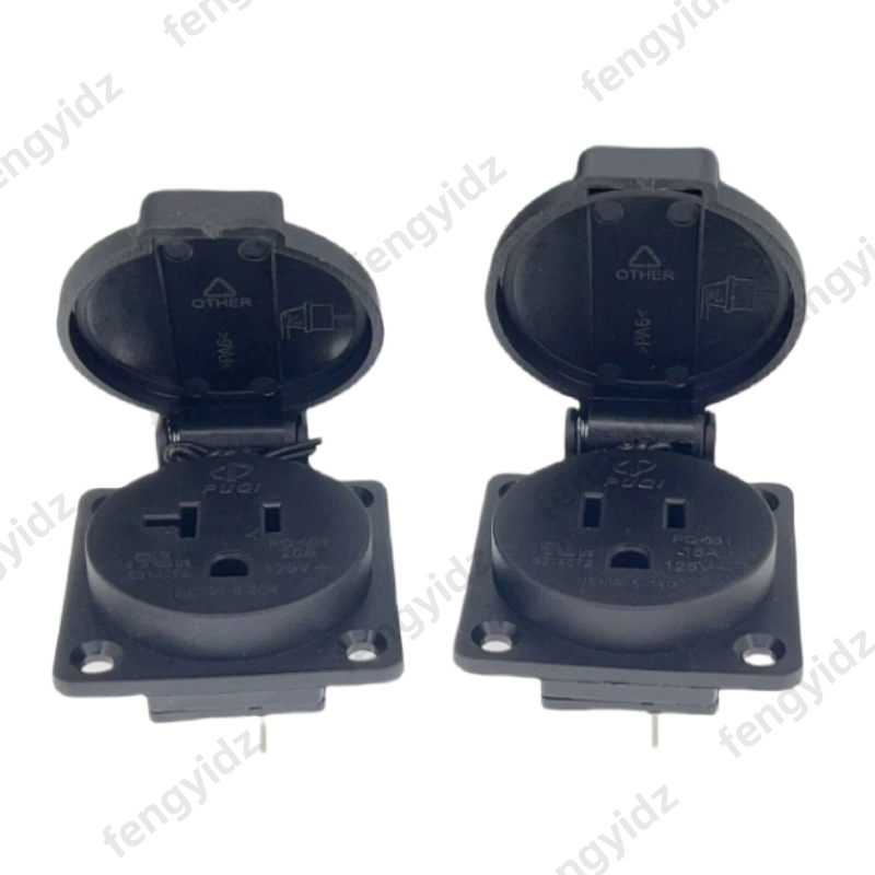 Noir 125V 15A 20A IP44 CE amér - Outdoor Power Outlet Waterproof avis et prix