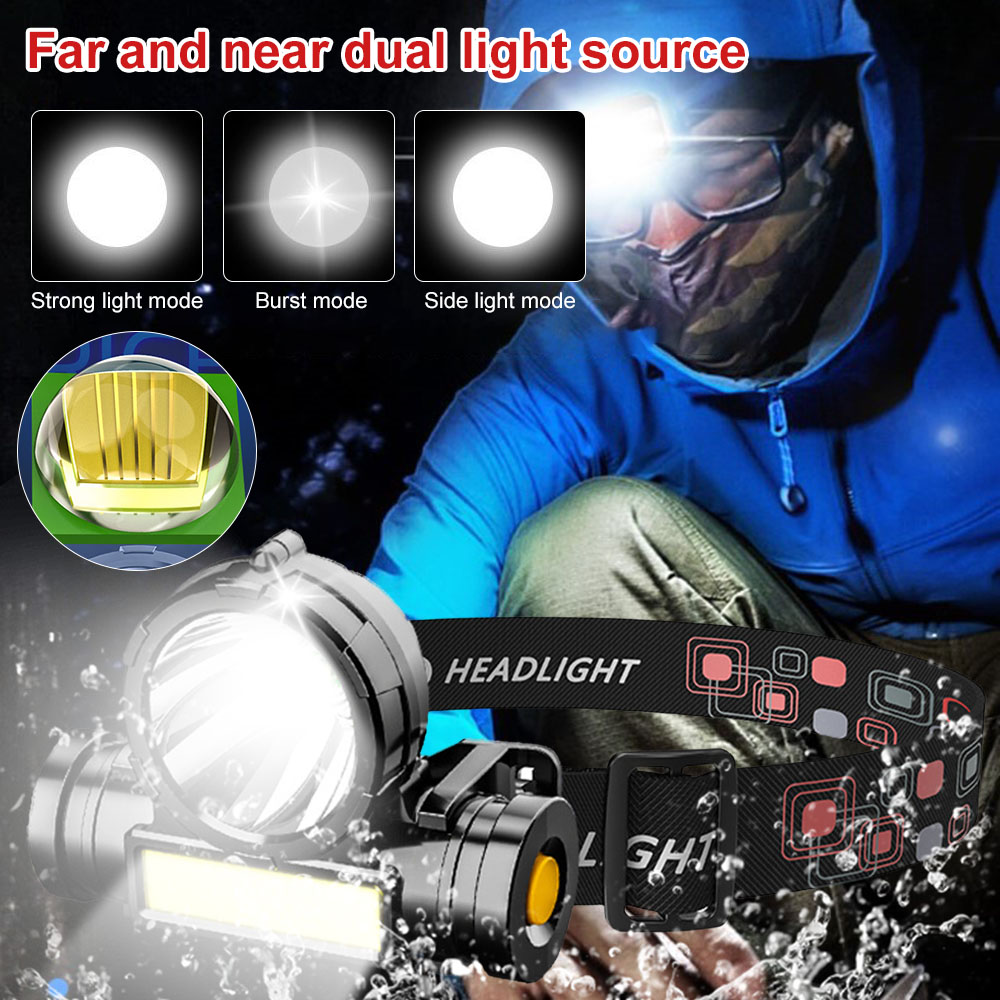 LED USB Rechargeable COB phare - Outdoor Power Head avis et prix