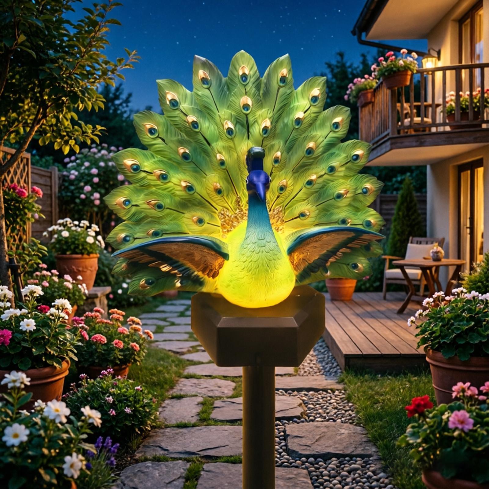 Sculpture de jardin solaire en - Outdoor Yard Power Stake avis et prix