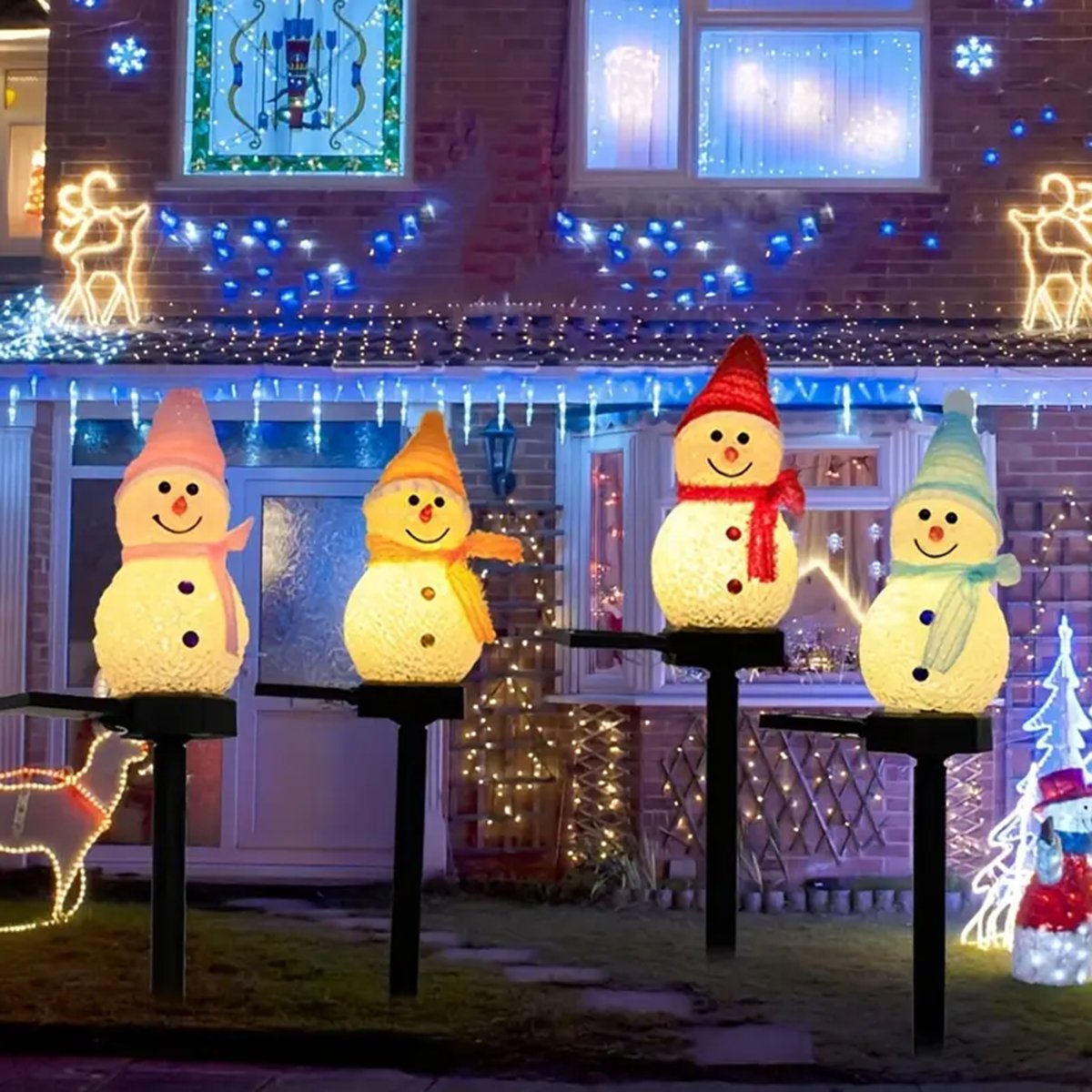 LED bonhomme de neige solaire  - Outdoor Yard Power Stake avis et prix