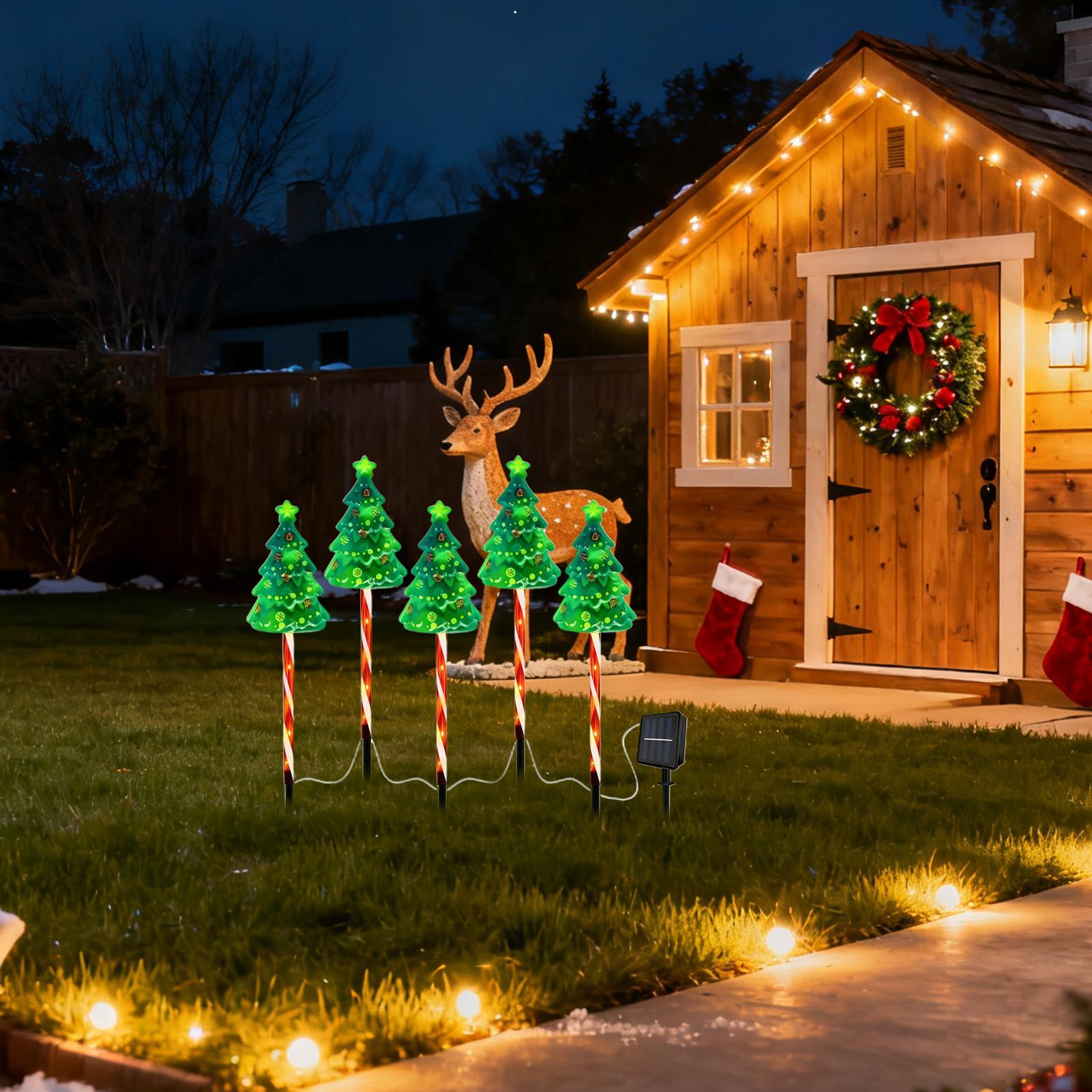 Arbre de noël allée lumière so - Outdoor Yard Power Stake avis et prix