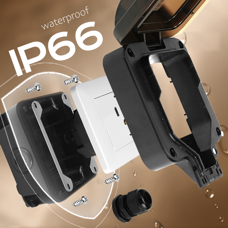 Avoir-Prise de courant murale  - Outdoor Power Outlet Waterproof avis et prix