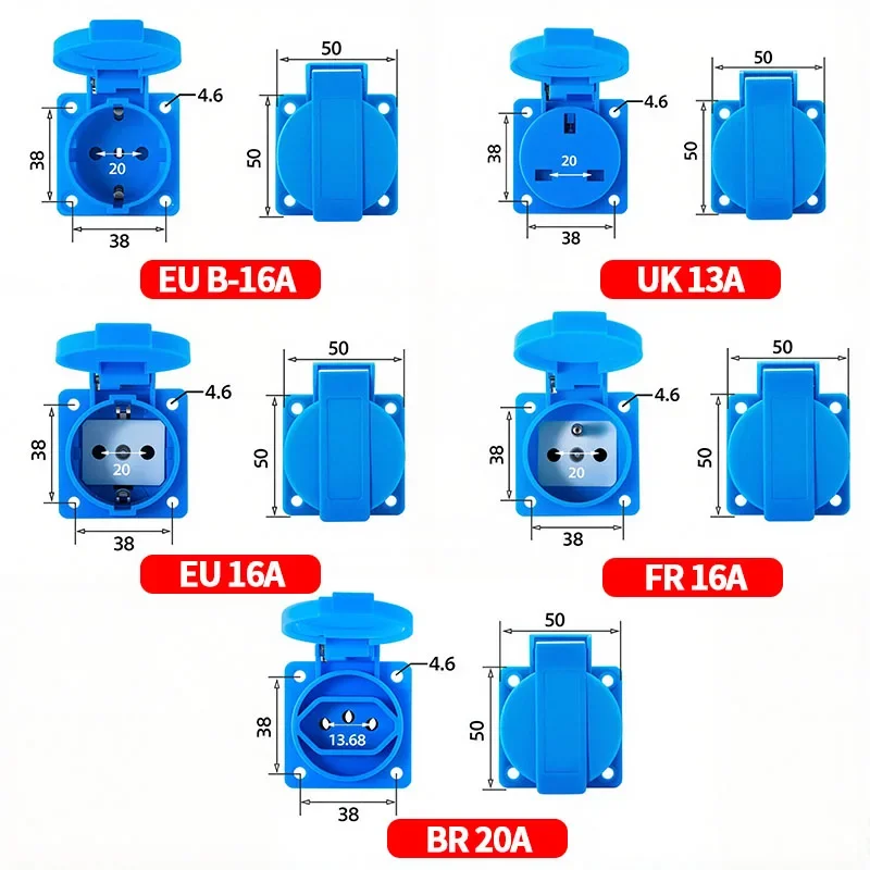 Prise murale industrielle étan - Outdoor Power Outlet Waterproof avis et prix