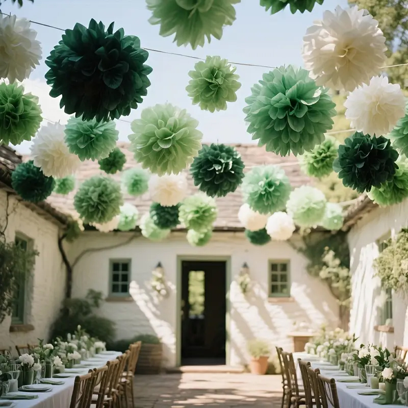 30 boules de fleurs en papier  - Outdoor Power For Wedding avis et prix