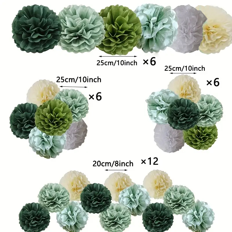 30 boules de fleurs en papier  - Outdoor Power For Wedding avis et prix