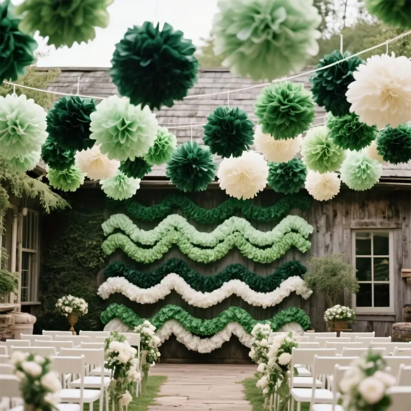30 boules de fleurs en papier  - Outdoor Power For Wedding avis et prix