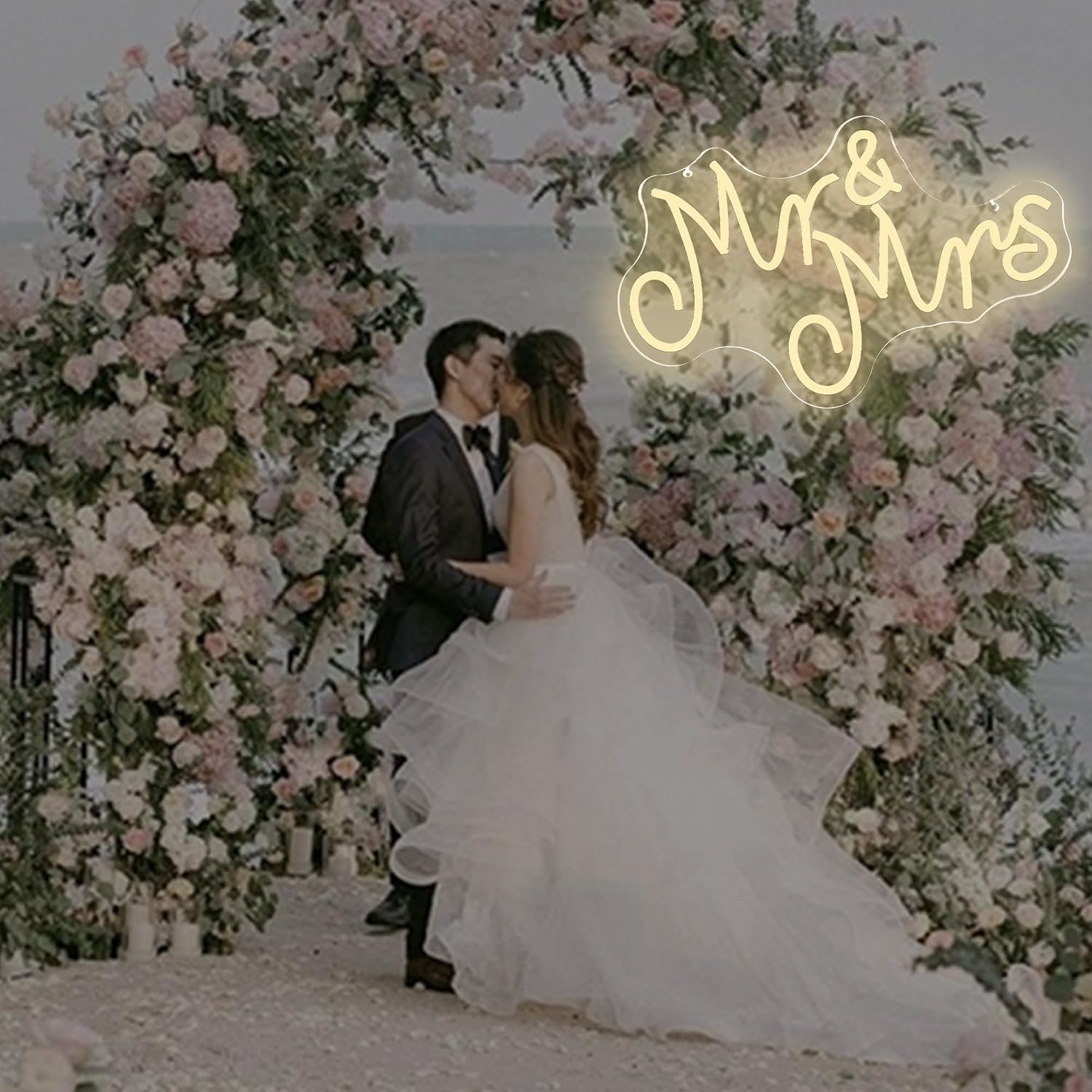 Enseigne néon LED Mr & Mrs ali - Outdoor Power For Wedding avis et prix